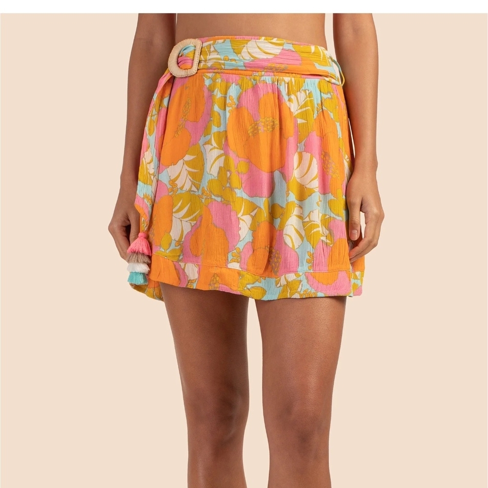 Trina Turk Vibrant Floral Skater Skirt Swim